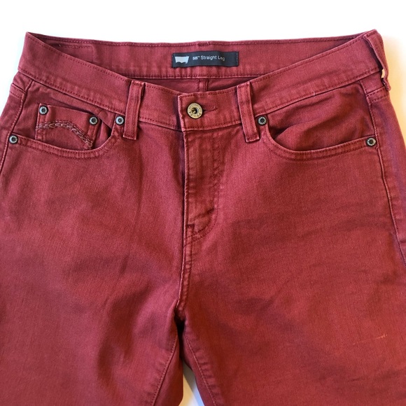 Levi’s 505 Straight leg Rusty Red jeans - Picture 4 of 8